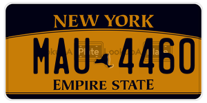 MAU4460  license plate in NY