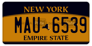 MAU6539  license plate in NY