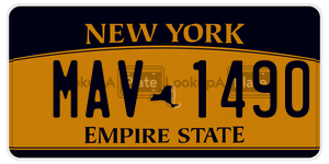 MAV1490  license plate in NY