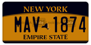 MAV1874  license plate in NY
