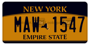 MAW1547  license plate in NY