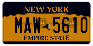 MAW5610  license plate in NY