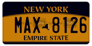 MAX8126  license plate in NY