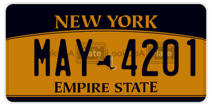 MAY4201  license plate in NY