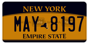 MAY8197  license plate in NY