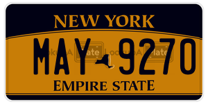 MAY9270  license plate in NY