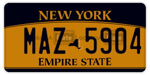 MAZ5904  license plate in NY