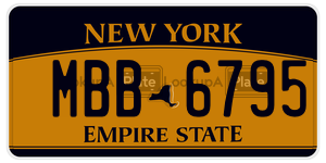 MBB6795  license plate in NY