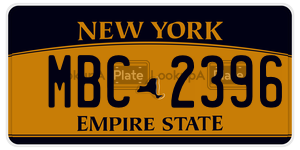 MBC2396  license plate in NY