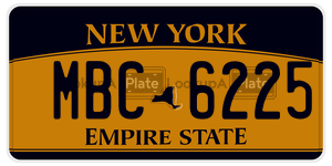 MBC6225  license plate in NY