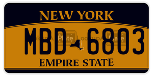 MBD6803  license plate in NY