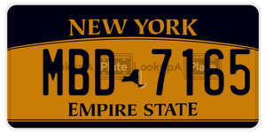 MBD7165  license plate in NY