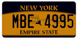 MBE4995  license plate in NY