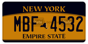 MBF4532  license plate in NY