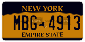 MBG4913  license plate in NY