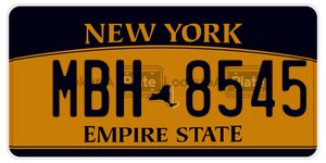 MBH8545  license plate in NY