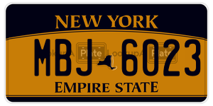 MBJ6023  license plate in NY