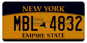 MBL4832  license plate in NY
