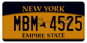 MBM4525  license plate in NY