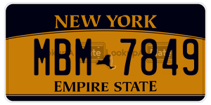 MBM7849  license plate in NY