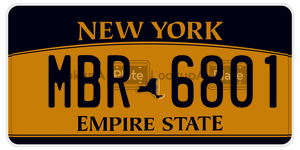 MBR6801  license plate in NY