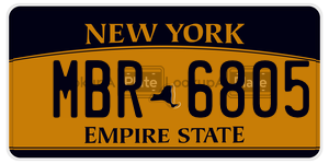 MBR6805  license plate in NY
