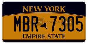MBR7305  license plate in NY