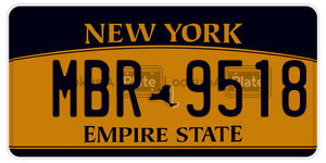 MBR9518 license plate in New York