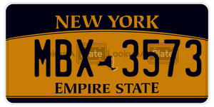 MBX3573  license plate in NY