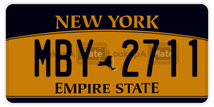 MBY2711  license plate in NY
