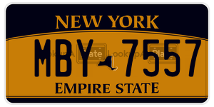 MBY7557  license plate in NY