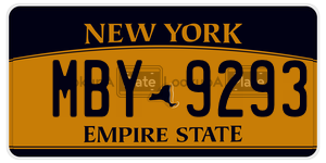 MBY9293  license plate in NY