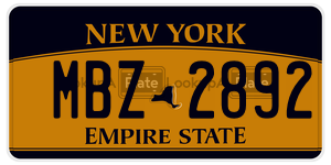 MBZ2892  license plate in NY
