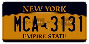 MCA3131  license plate in NY