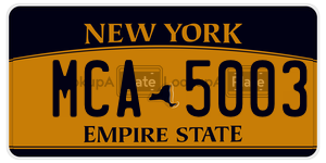 MCA5003  license plate in NY