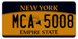 MCA5008  license plate in NY