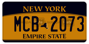 MCB2073  license plate in NY