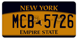 MCB5726  license plate in NY