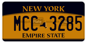MCC3285  license plate in NY
