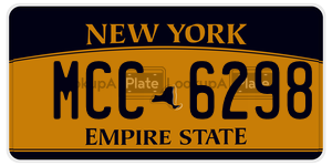 MCC6298  license plate in NY