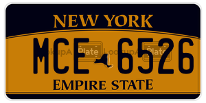 MCE6526  license plate in NY