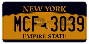 MCF3039  license plate in NY