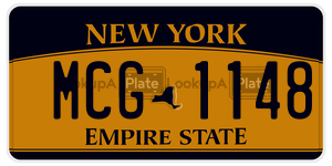 MCG1148  license plate in NY