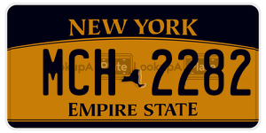 MCH2282  license plate in NY