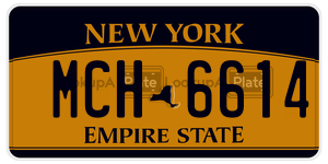 MCH6614  license plate in NY