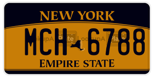 MCH6788  license plate in NY