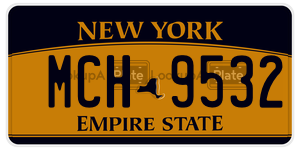 MCH9532  license plate in NY