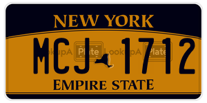 MCJ1712  license plate in NY
