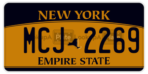 MCJ2269  license plate in NY