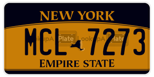 MCL7273  license plate in NY